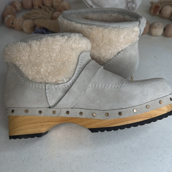 Free People Oak Clog Boots Dusty Bunny Sz 7.5 - Picture 10 of 12